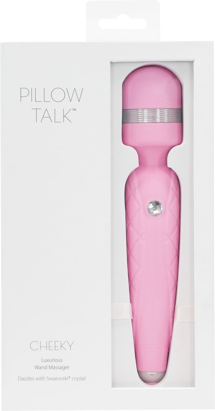 Розкішний вібромасажер PILLOW TALK - Cheeky Pink з кристалом Swarovsky, плавне підвищення потужності SO2727 фото