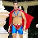 Чоловічий еротичний костюм супермена "Готовий на все Стів" S/M: плащ, портупея, шорти, манжети SO2292 фото 1