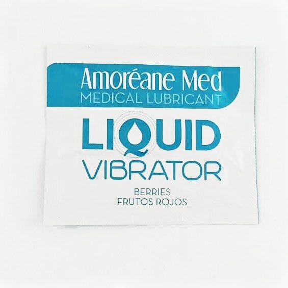 Пробник лубриканта з ефектом вібрації Amoreane Med Liquid Vibrator Berries (2 мл) SO4721 фото