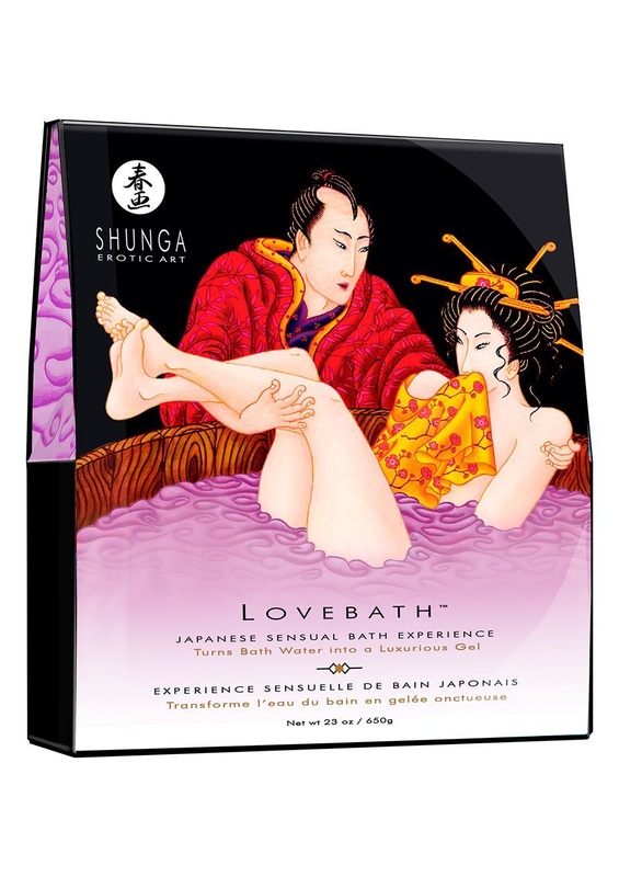 Гель для ванни Shunga LOVEBATH – Sensual Lotus 650гр, робить воду ароматним желе зі SPA ефектом SO2545 фото