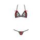 Комплект білизни MELISSA BIKINI black L/XL - Passion: ліф зі шнурівкою і трусики стрінги EL15901 фото 5