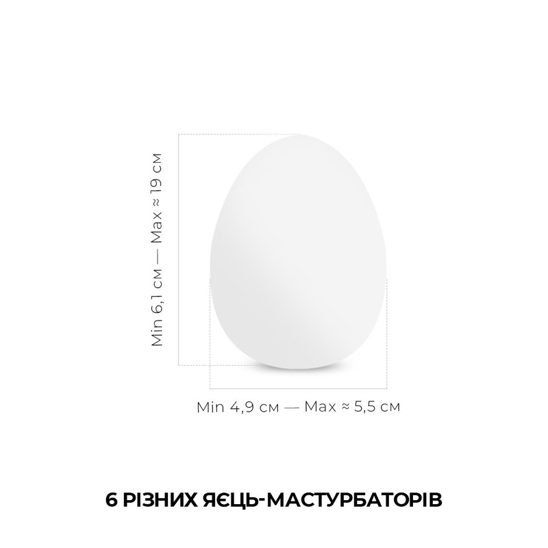 Набір яєць-мастурбаторів Tenga Egg New Standard Pack (6 яєць) SO5493 фото