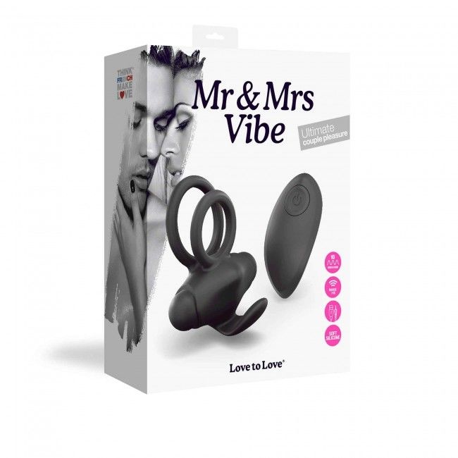 Ерекційне віброкільце Love To Love Mr & Mrs VIBE з пультом д/к SO3822 фото