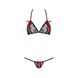 Комплект білизни MELISSA BIKINI black XXL/XXXL - Passion: ліф зі шнурівкою і трусики стрінги EL15903 фото 5