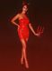 Сукня лакована червона "Спокусниця Марго" XXL, блискавка на всю довжину позаду SO6756 фото 3
