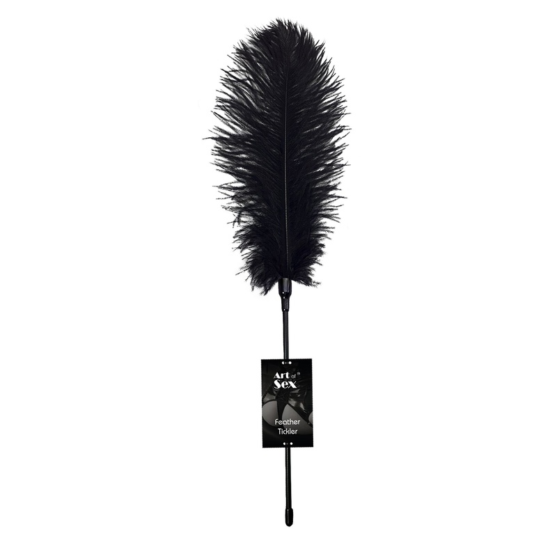 Лоскітка зі страусиним пером Піка Art of Sex - Feather Tickler, колір Чорний SO7000 фото