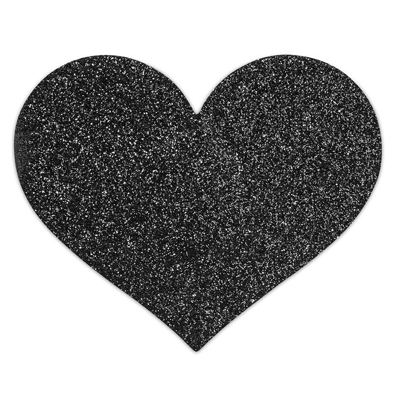 Прикраса на соски Bijoux Indiscrets – Flash Heart Black SO2337 фото
