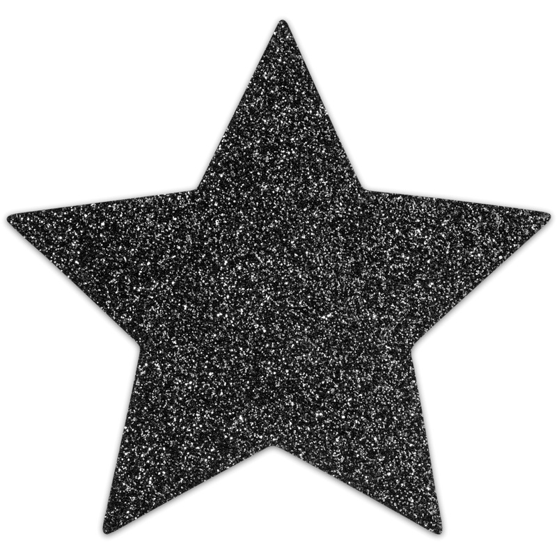 Пестіс - стикини Bijoux Indiscrets - Flash Star Black, наклейки на соски SO2339 фото