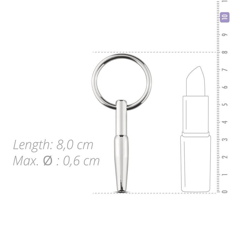 Порожнинний уретральний стимулятор Sinner Gear Unbendable – Hollow Penis Plug, довжина 4 см, діаметр SO4580 фото
