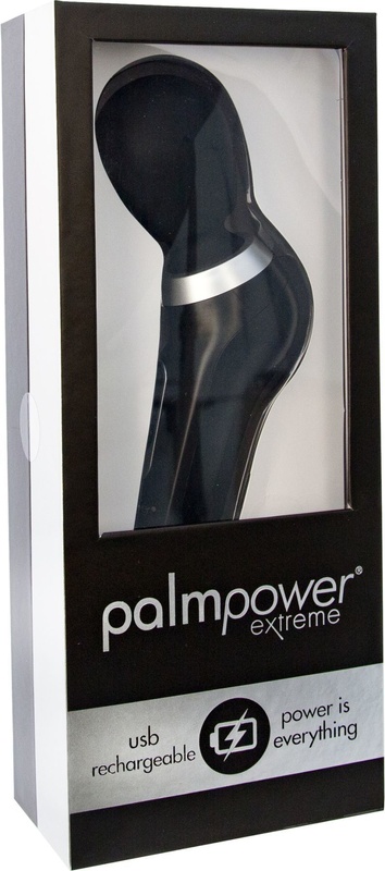 Потужний вібромасажер PalmPower EXTREME - Black водонепроникний, з плавним регулюванням SO3477 фото
