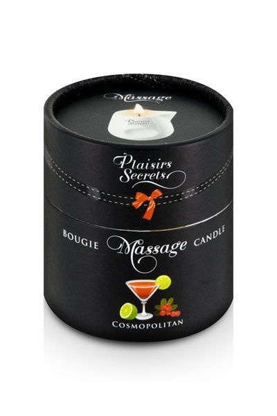 Масажна свічка Plaisirs Secrets Cosmopolitan (80 мл) подарункова упаковка, керамічний посуд SO1854 фото