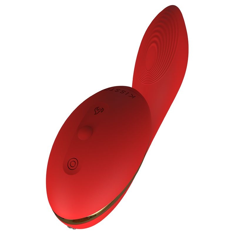 Вакуумний вібратор KisToy Tina з підігрівом, вагінально-кліторальний, діаметр 3,5см SO3618 фото