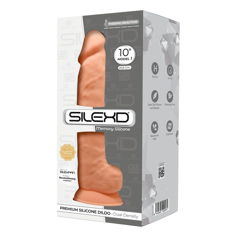 Фалоімітатор реалістичний SilexD Arnold Flesh (MODEL 5 size 10in), двошаровий, силікон+Silexpan, діа SO5969 фото