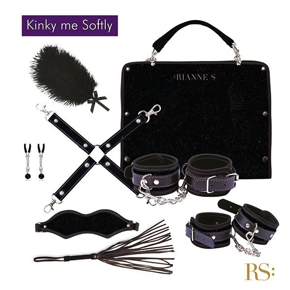 Подарунковий набір для BDSM RIANNE S — Kinky Me Softly Black: 8 предметів для задоволення SO3864 фото