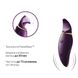 Вібратор 2в1 з язичком Zalo — Hero Twilight Purple, кристал Swarovski SO6661 фото 4