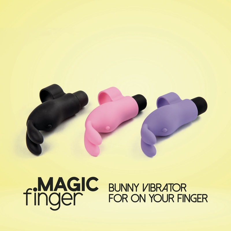 Вібратор на палець FeelzToys Magic Finger Vibrator Black SO4436 фото