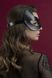 Маска кішечки Feral Feelings - Kitten Mask, натуральна шкіра, чорна SO3409 фото 2