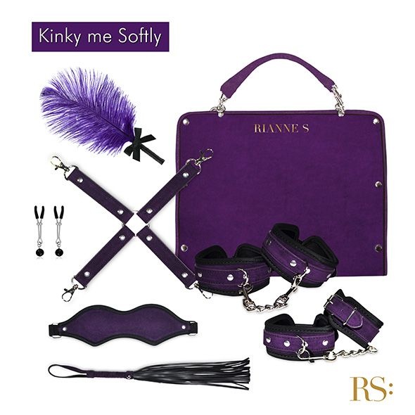 Подарунковий набір для BDSM RIANNE S — Kinky Me Softly Purple: 8 предметів для задоволення SO3865 фото