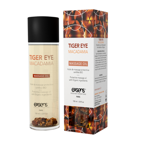 Масажна олія EXSENS Tiger Eye Macadamia (захист з тигровим оком) 100мл, натуральна SO2379 фото