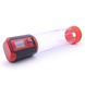 Автоматична вакуумна помпа Men Powerup Passion Pump Red, LED-табло, перезаряджувана, 8 режимів SO6226 фото 3