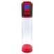 Автоматична вакуумна помпа Men Powerup Passion Pump Red, LED-табло, перезаряджувана, 8 режимів SO6226 фото 1