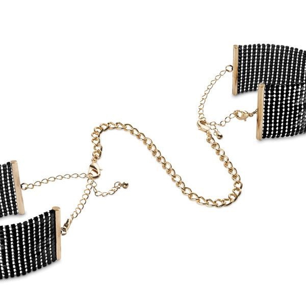 Наручники Bijoux Indiscrets Desir Metallique Handcuffs - Black, металеві, стильні браслети SO2663 фото