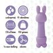 Міні-вібратор FeelzToys Magic Bunny Purple з двома насадками SO4439 фото 5
