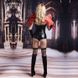 Еротичний костюм темного ангела Запальна Аманда S/M, боді під латекс, панчохи, рукавички, обруч SO2268 фото 2