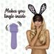 Міні-вібратор FeelzToys Magic Bunny Purple з двома насадками SO4439 фото 3