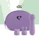 Міні-вібратор FeelzToys Magic Bunny Purple з двома насадками SO4439 фото 4
