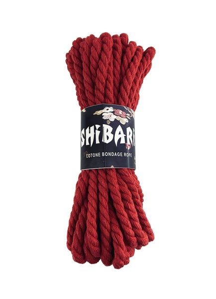 Бавовняна мотузка для шібарі Feral Feelings Shibari Rope, 8 м червона SO4003 фото