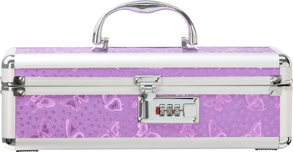 Кейс для зберігання секс-іграшок BMS Factory - The Toy Chest Lokable Vibrator Case Purple з кодовим SO5562 фото