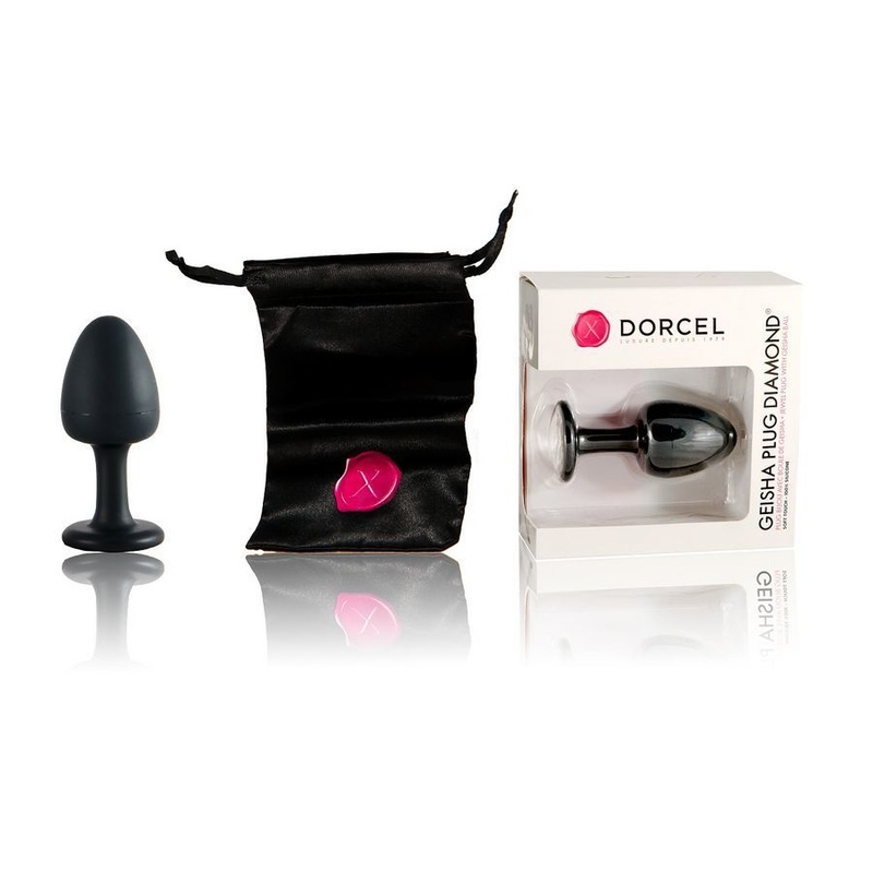 Анальна пробка Dorcel Geisha Plug Diamond XL з кулькою всередині, створює вібрації, макс діаметр 4,5 MD1328 фото