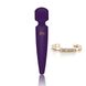 Вібромасажер Rianne S: Bella Mini Wand Purple, 10 режимів роботи, медичний силікон, подарункове пако SO3869 фото 1