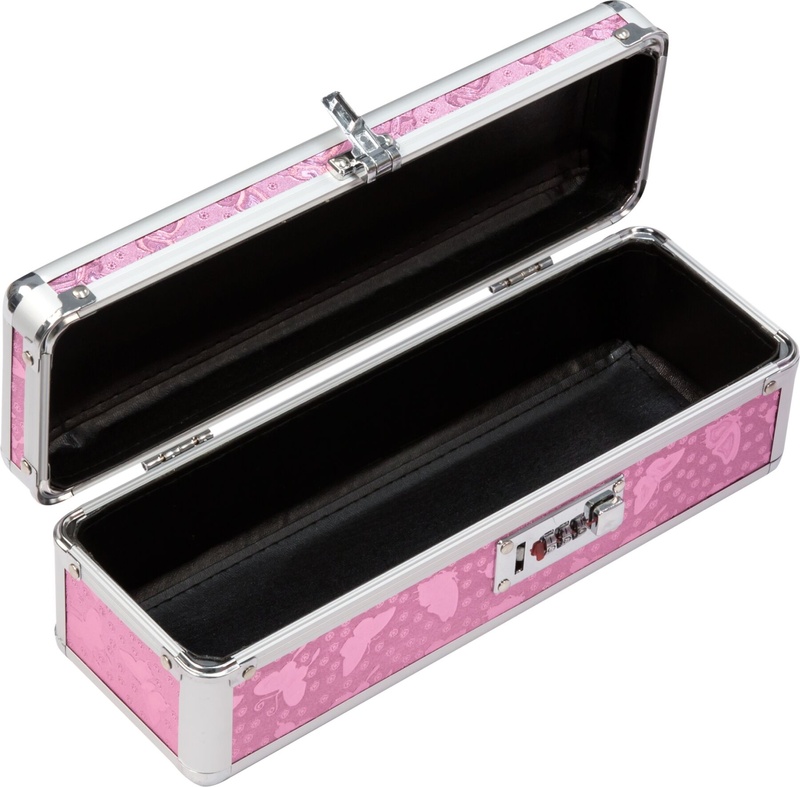 Кейс для зберігання секс-іграшок BMS Factory - The Toy Chest Lokable Vibrator Case Pink з кодовим за SO5563 фото