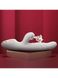 Вібратор-кролик з вакуумною стимуляцією і стовбуром, що обертається KisToy A-King Max White SO4957 фото 5