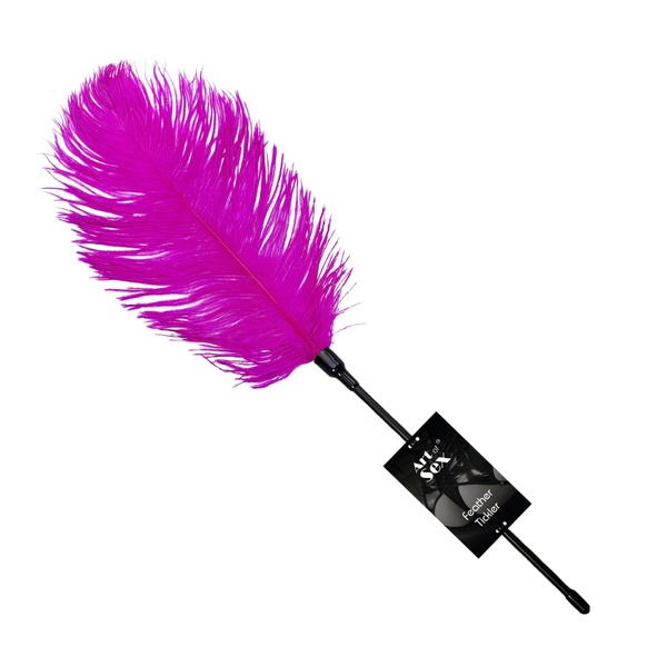Лоскітка зі страусиним пером Art of Sex - Feather Tickler, колір Темно-рожевий SO7013 фото