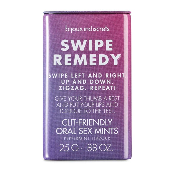 М'ятні цукерки Bijoux Indiscrets Swipe Remedy – clitherapy oral sex mints без цукру, термін 31.08.23 SO5911 фото