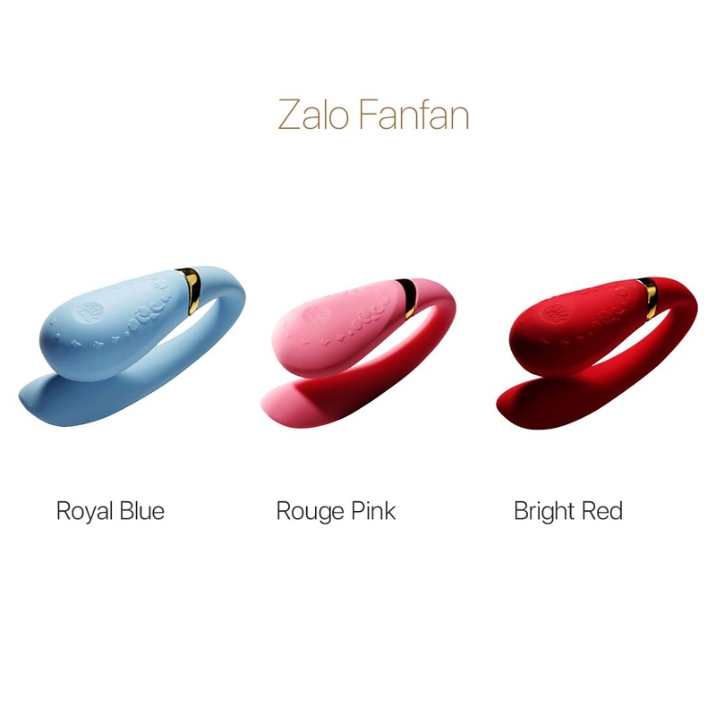 Смартвібратор для пар Zalo — Fanfan Royal Blue SO6668 фото