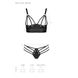 Комплект з екошкіри з люверсами та ремінцями Malwia Bikini black L/XL — Passion, бра та трусики SO5762 фото 5