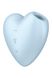 Вакуумний стимулятор-серце з вібрацією Satisfyer Cutie Heart Blue SO6287 фото 1
