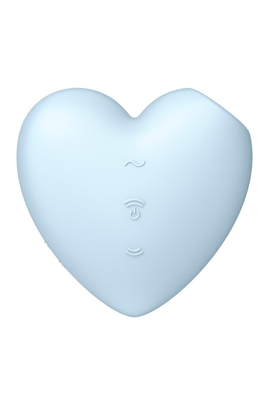 Вакуумний стимулятор-серце з вібрацією Satisfyer Cutie Heart Blue SO6287 фото