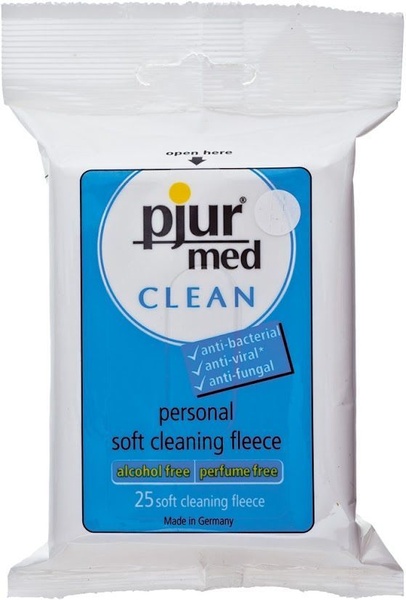 Вологі серветки pjur MED Clean 25 штук PJ10430 фото