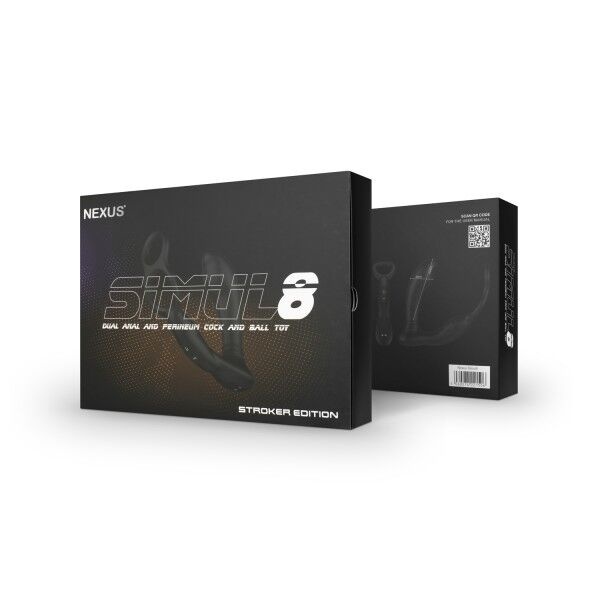 Масажер простати Nexus Simul8 Stroker Edition з ерекційним кільцем, перлинний масаж + вібрація SO7134 фото