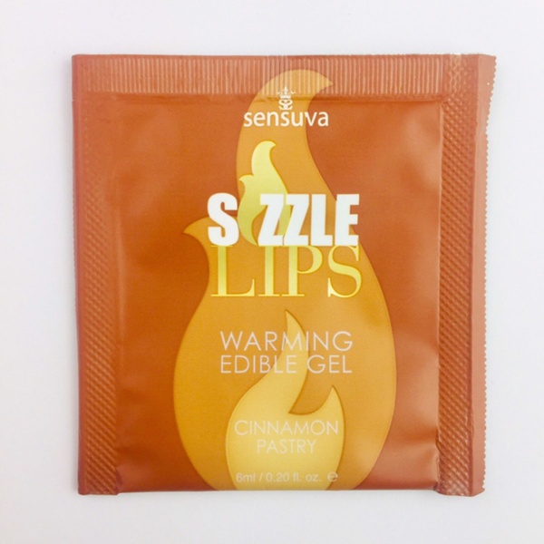 Пробник массажного геля Sensuva - Sizzle Lips Cinnamon Pastry (6 мл) SO3377 фото