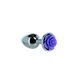 Металева анальна пробка Lux Active з трояндою - Rose Anal Plug - Purple, віброкуля в подарунок SO5573 фото 2