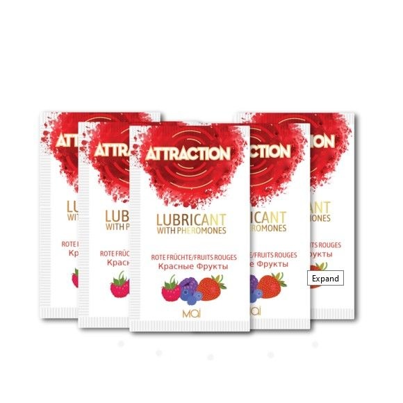 Пробник лубриканта с феромонами MAI ATTRACTION LUBS RED FRUITS (10 мл) SO3959 фото