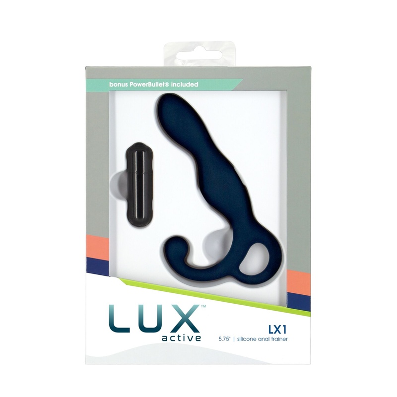 Масажер простати Lux Active LX1 Anal Trainer 5.75″, Dark Blue, віброкуля в комплекті SO6837 фото