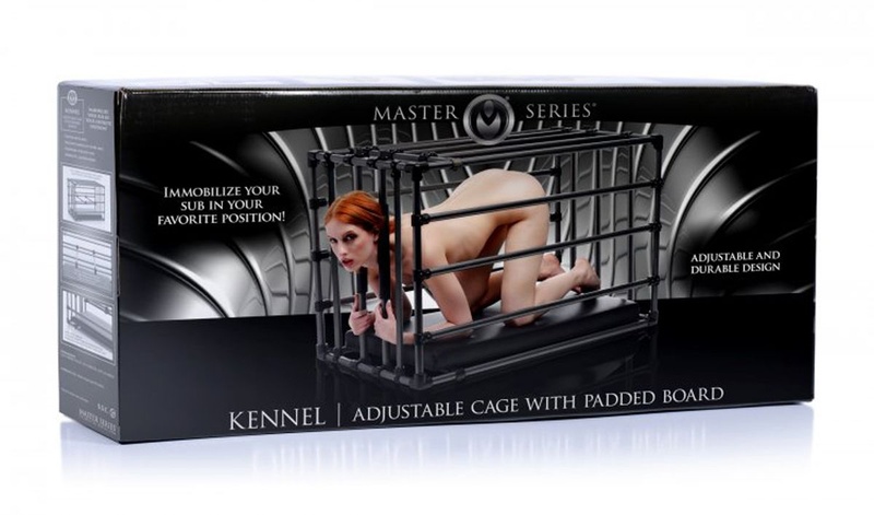 Міцна розбірна клітка для покарань Kennel Adjustable Bondage Cage SO4425 фото