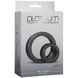 Набір ерекційних кілець Doc Johnson Platinum Premium Silicone — The C-Rings — Charcoal SO4918 фото 2